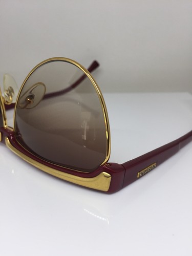 Occhiali da sole Missoni M 53-U M 53 U C. 035 rosso e oro nuovi vintage Made in Italy - Foto 9 di 12