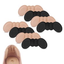 Heel Pads for Shoes That are Too Big, 4 Pairs Foamed Cotton Heel Cushions