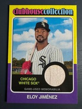 Eloy Jimenez 2024 TOPPS HERITAGE CLUBHOUSE COLLECTION PU BAT #CCR-EJ WHITE SOX