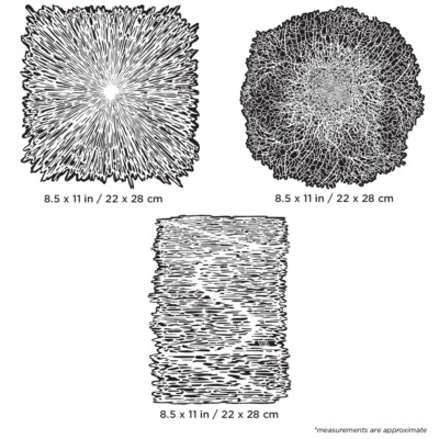 IWATA Artool Texture FX 2 Freehand Airbrush Template by Gerald Mendez