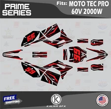 Graphics Kit for MotoTec Pro 60v (All Years) Prime Series - RED