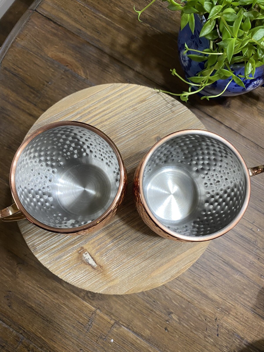 ECO ONE by SILVER ONE INT'L~Set of Two Copper Moscow Mule Mugs | eBay