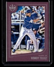 Rowdy Tellez 2019 Panini Diamond Kings #141 Framed Plum RC Toronto Blue Jays
