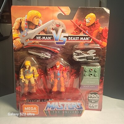 Mega Construx Masters Of The Universe He-Man vs Beast Man NEW MOTU BLOKS