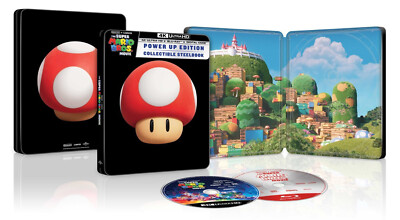*SEALED* Super Mario Bros Movie Power Up Steelbook 4K Blu-Ray Best Buy Collector