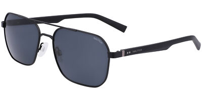 Nautica Polarized Men's Matte Black Navigator Sunglasses N5143S 005