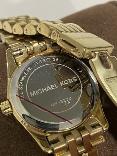 Michael Kors Mk3285 Petite Pink Rose Gold Stainless Steel + Box And Instructions - Picture 21 of 22