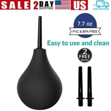 Anal Vaginal Bulb Douche Enema Rectal Colonic Irrigation Syringe Cleaner For Men