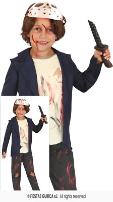 Fiestas GUiRCA Assassino foresta Costumi Halloween Per Bambini 5-6/7-9/10-12anni