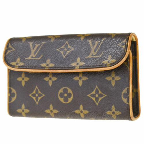 [Japan Used Bag] Second Hand Louis Vuitton Pochette Florentine Monogram  Brw/Pvc/