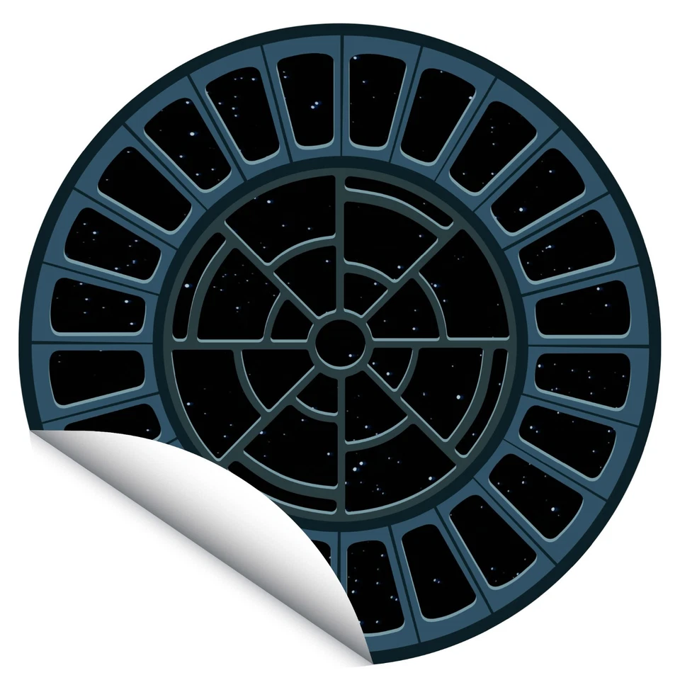 Star Wars themed Vinyl Sticker options in 3- & 5-inch size Luke Vader R2 Falcon - Image 4 of 4