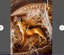 New Dresden Paper German Shepherd Guide Dog Christmas Ornament Tree Decoration