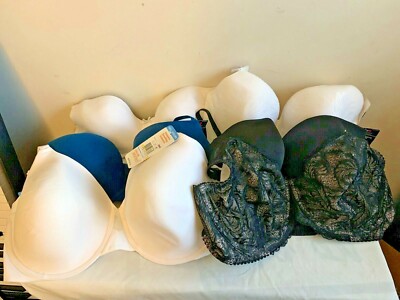 Lot of 6 New Mixed Brands Models & Colors Wired Cushon Lift Tailored Bra 40D