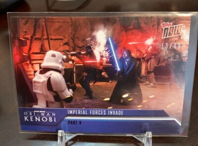2022 Topps Now Star Wars Obi-Wan Kenobi Part V 22 Blue Parallel