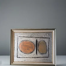 LISTED ARTIST painting Dr. Benjamin Gross TEXTURE! EXPRESSIONISM  METALLIC 22X28