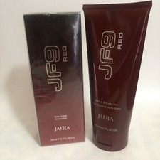 Jafra JF9 Red EDT 3.3 Fl oz Shower Gel 6.7 Fl Oz For Men
