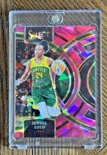 2024 Panini Select WNBA Jewell Loyd Premier Level Pink Cracked Ice #142 Storm