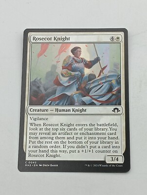 Magic the Gathering Einzelkarte Rosecot Knight bespielt