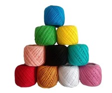 Handicraft Crochet Cotton Thread Yarn For Knitting and Craft Making, Pack Of 10.