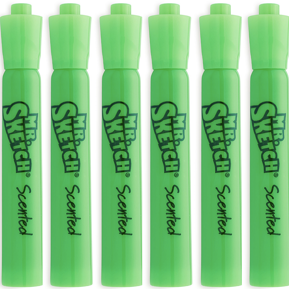 Mr Sketch - Light Green Mint Scented Markers, 1906357 - Pk of 6