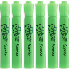 Mr Sketch - Light Green Mint Scented Markers, 1906357 - Pk of 6 - Open Box