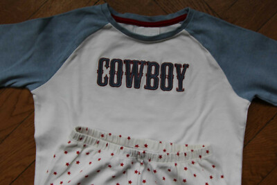 Little White Company England Schlafanzug 5-6 116 Cowboy Pyjama  selten wie M&S