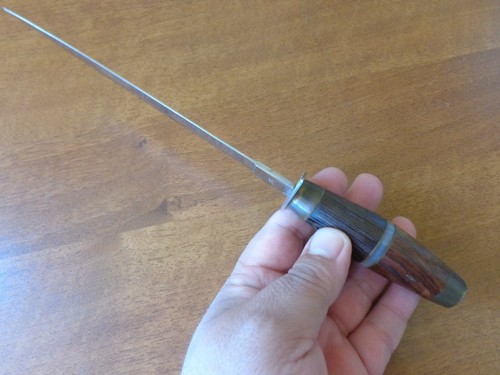 VTG VERY RARE SPAIN SPANISH NAVAJA J.J. MARTINEZ SANTA CRUZ INOX DAGGER KNIFE - Picture 10 of 11