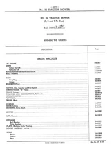 IH McCormick Farmall No 32 Trailer Pull Type PTO Sickle Bar Mower Parts Catalog