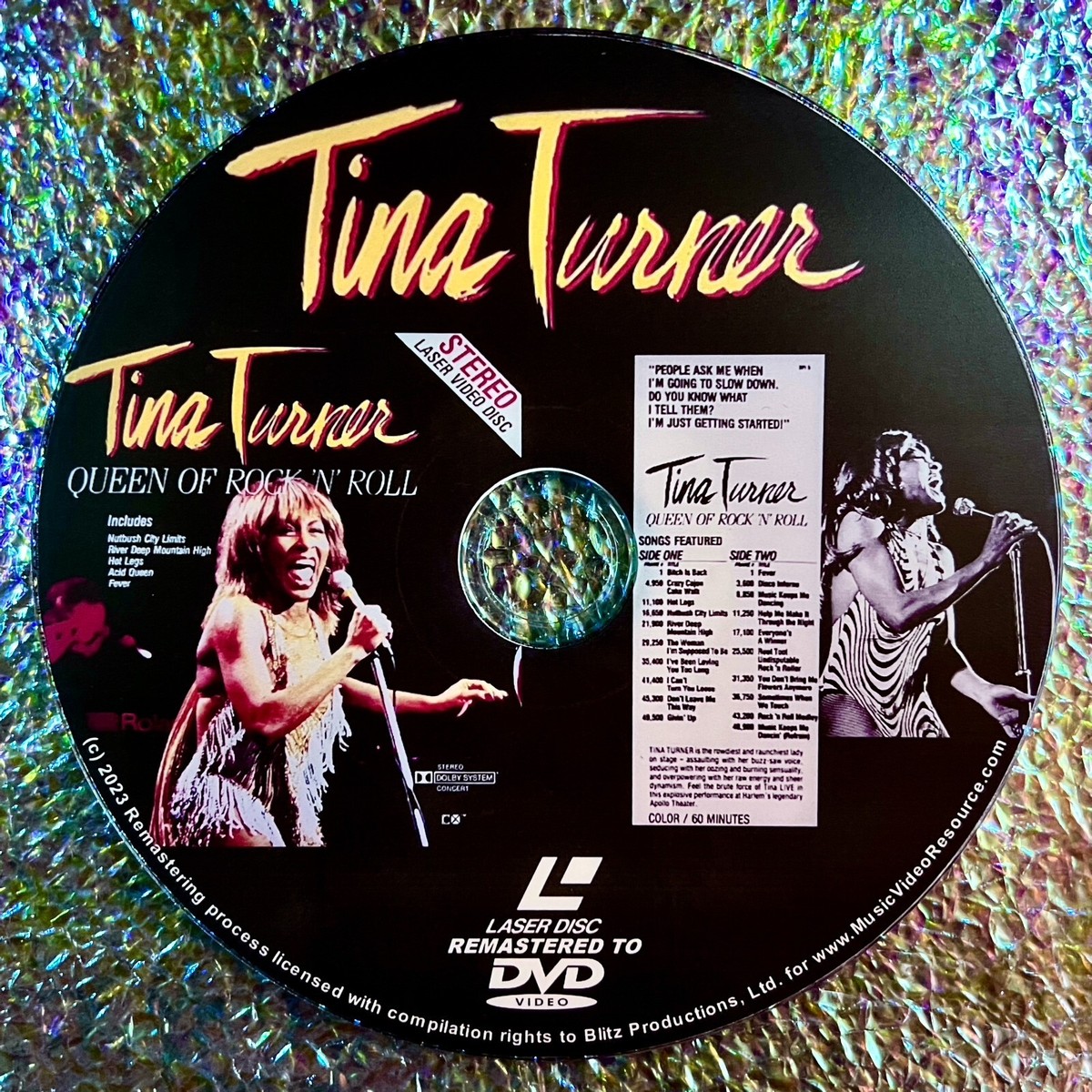 TINA TURNER QUEEN OF ROCK 'N' ROLL DVD (1979) (Remastered from