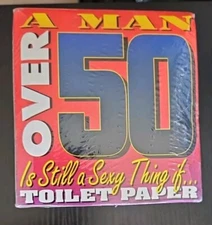 50th Birthday Gifts for Sexy Man Prank Toilet Paper NEW