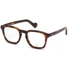 Moncler ML5042 052 Tortoise Plastic Optical Eyeglasses Frame 51-21-145 ITALY RX