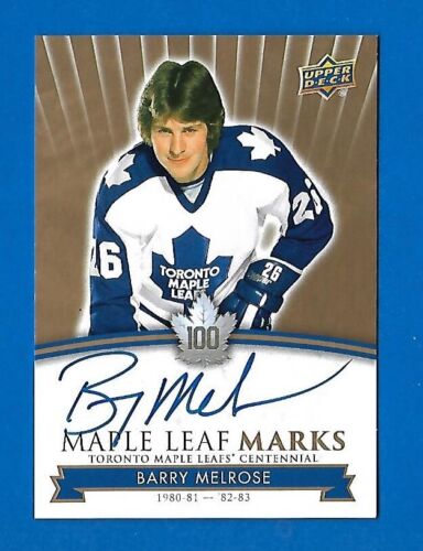 2017-18 TORONTO MAPLE LEAFS CENTENNIAL LEAF MARKS AUTOGRAPH & AKA CARD SEE LIST - Picture 52 of 91