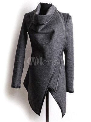 shawl collar winter coat