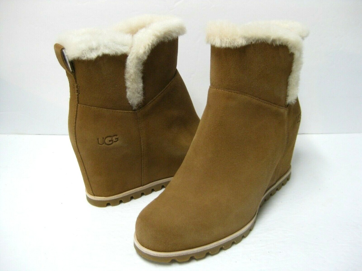 UGG SEYLINE WOMEN BOOTS SUEDE CHESTNUT US 10 /UK /EU 41