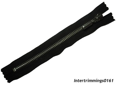Reißverschluss,Schwarz,7 ''/ 18CM,Aluminium Zähne,Closed Ende,No 5,Schwer Duty