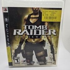 Tomb Raider Underworld 2008 PlayStation 3 Game Manual  Case EUC
