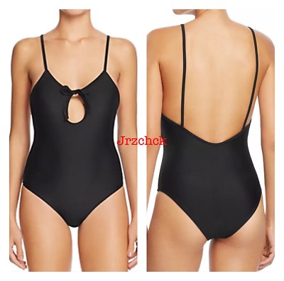 NWT Tularosa Sexy Cami One Piece Bathing Swimsuit Suit SZ L Black