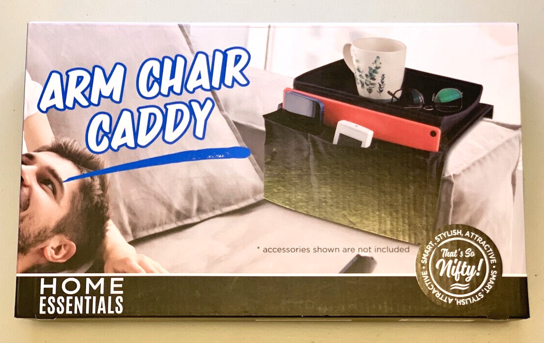 Caddy With Top Tray & Side Pockets
