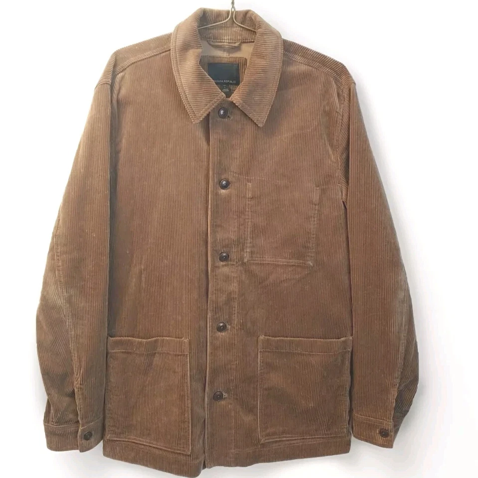 Chaqueta de pana Banana Republic Corteo talla grande alta marrón whisky Foto 4 de 4