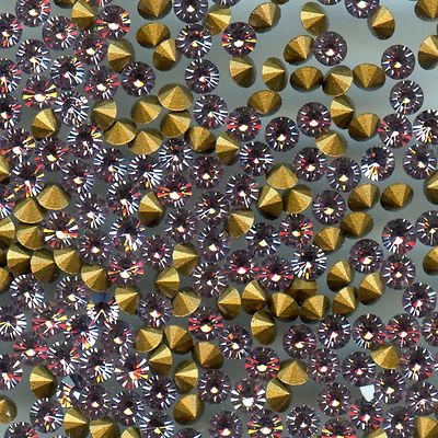 1012 PP18 LA *** 100 strass Swarovski fond conique 2,45mm LIGHT AMETHYST G