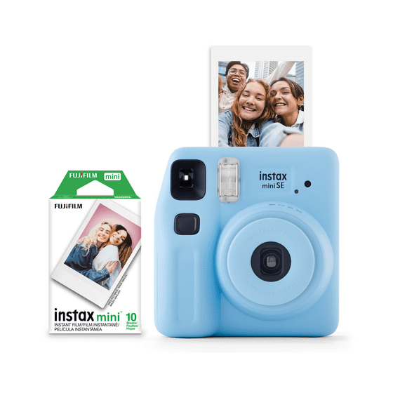 Instax Mini SE Instant Camera with 10 Free Films in Light Blue-image
