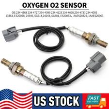 2PCS Sensor Oxygen O2 Front Sensor Rear For 2001-2005 Honda 1.7L Civic 234-4733