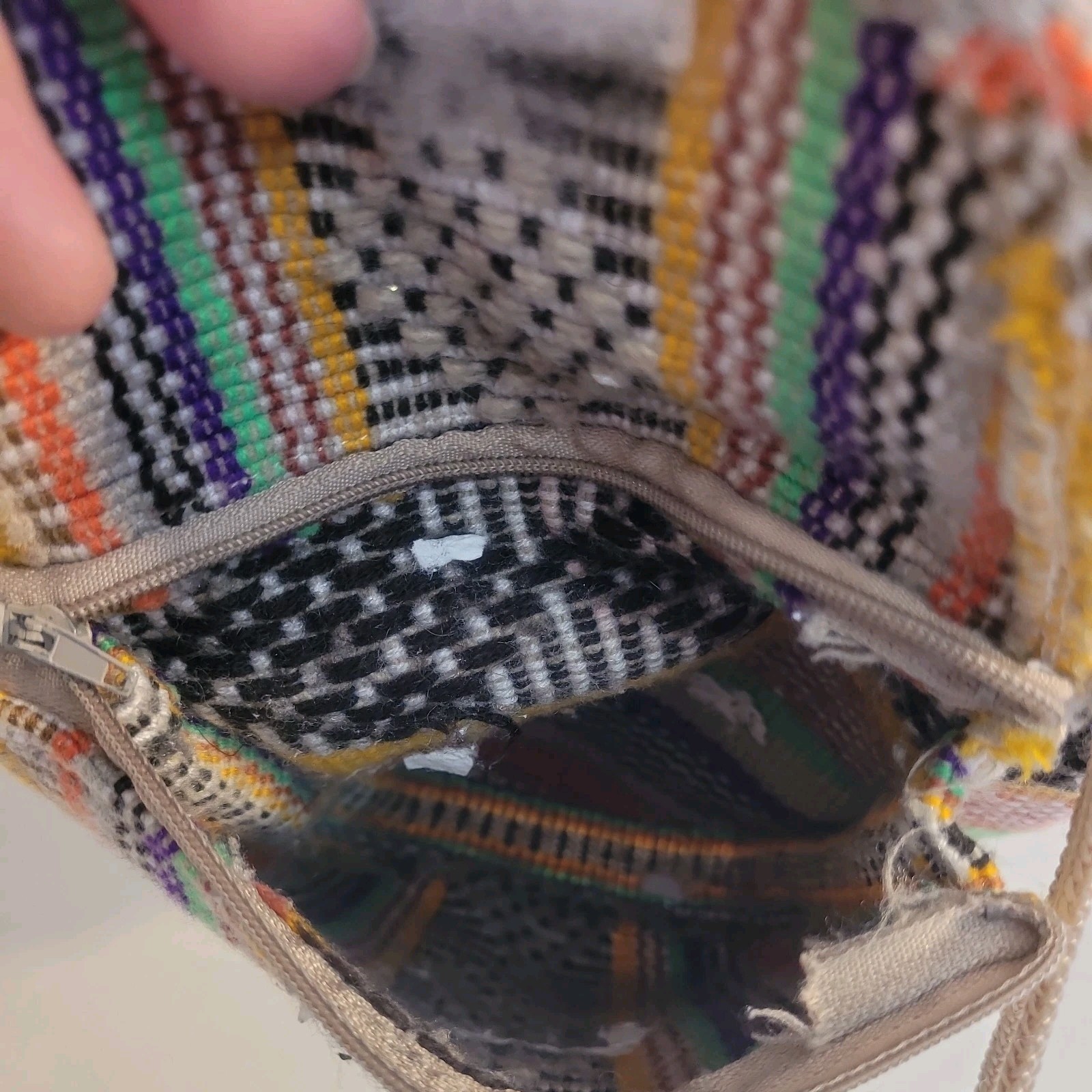 Pinzon Large Backpack Multicolor Aztec Mexican Dr… - image 4