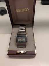 Seiko Orologio Digitale Vintage A159 5009 G Marzo 1978 Quarzo LC Scatola Originale 
