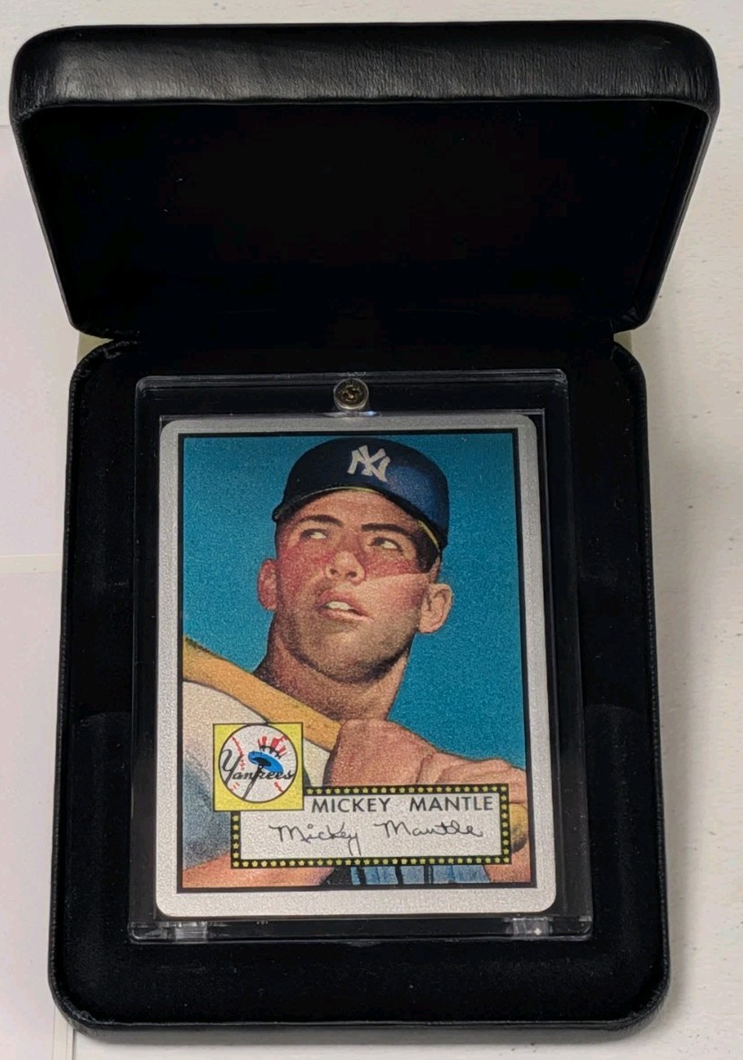 Mickey Mantle 1952 Topps THE KEEPER SERIES Rookie Card Metal SP RC #425/536
