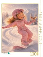 Calvendo Puzzle Snowboard Princess | 1000 Pieces, Finished Size 25.2 × 18.9 In (