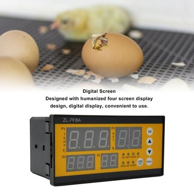 Egg Incubator Controller Humidity Temp Control Precise Full Auto Hatcher Con SET