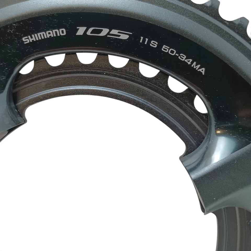 Shimano FC-5800 105 11 speed 50-34T chainring set Road bike inner outer - Image 2 of 4