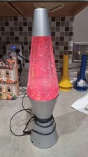 Original LAVA BRAND Silver Glitter 14 " Constant Color Changing Lamp - EC