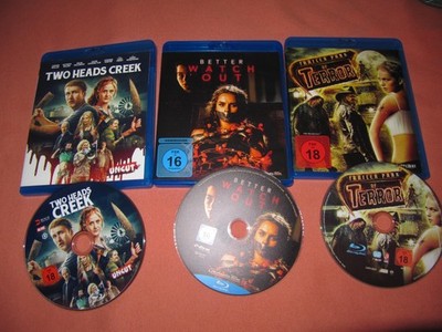 TWO HEADS CREEK / WATCH OUT / TRAILER PARK OF TERROR BLU RAY Horror Nightmare